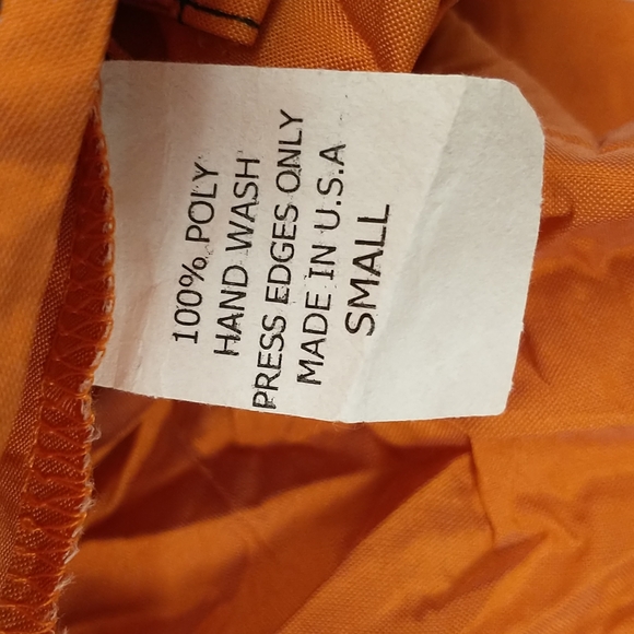Sexy Orange Shirt by Beluva San Francisco Made n USA Fabulous Fabric Plunge Neck - Picture 8 of 9